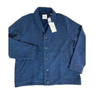 Tommy Bahama Granite Bay Shawl Cardigan Sz XL New Blue Grandpa Sweater Coastal
